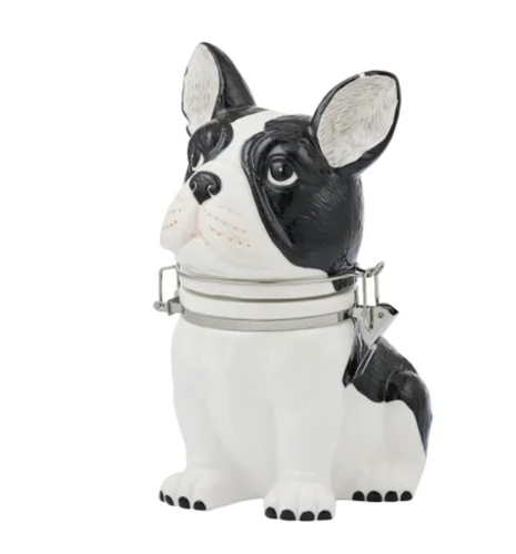 Frenchie Ceramic Storage Jar