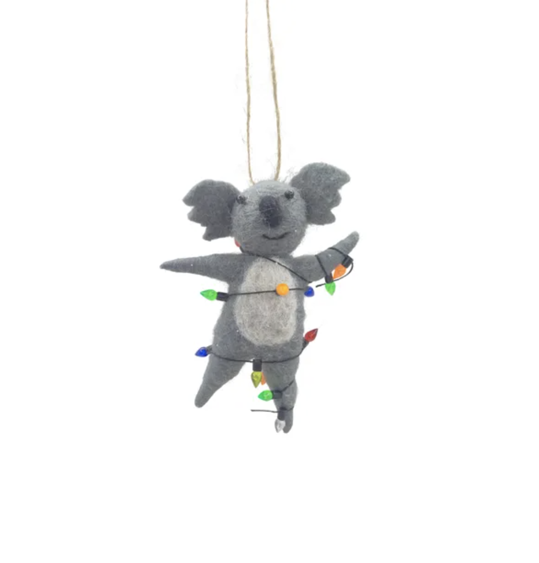 Koala Hanging Felt Ornament
