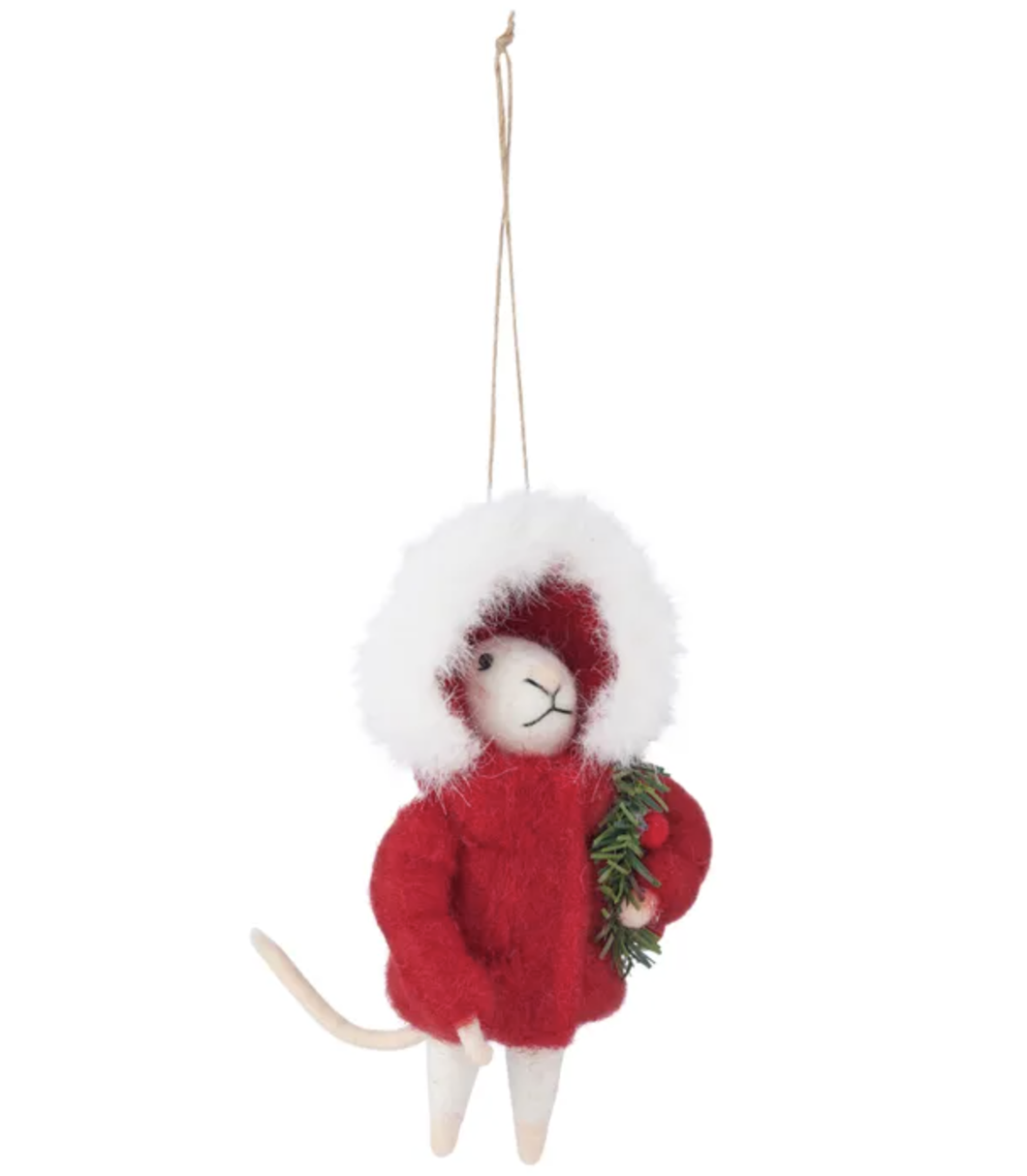 Mouse Hanging Felt Ornament