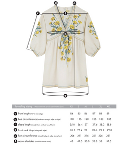 Daphné Embroidered Linen Smock Dress
