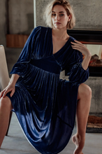 Load image into Gallery viewer, Anouk Silk Velvet Midi Dress