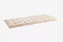 Load image into Gallery viewer, Madam Stoltz Printed Cotton Mattress Cinnamon Rose Blue Stripe