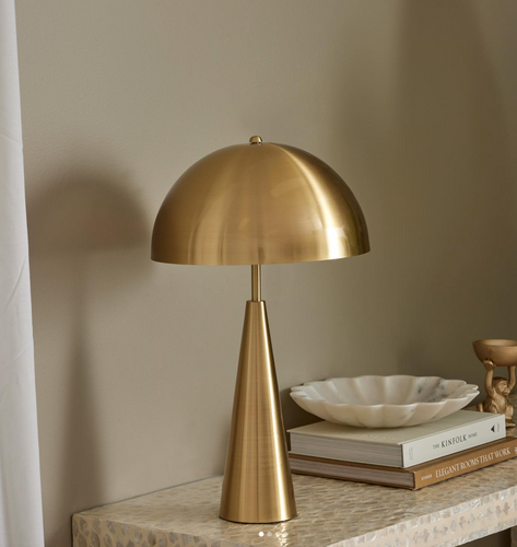 Orelia Brushed Gold Lamp