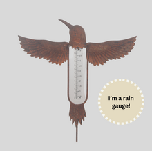Load image into Gallery viewer, Rustic Bird Rain Gauge