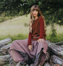 Load image into Gallery viewer, Red Check Linen Pants