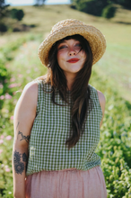 Load image into Gallery viewer, Ava Cami Top in Green Gingham