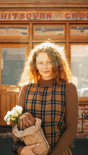 Load image into Gallery viewer, Ava Cami Top in Blue Tweed Check