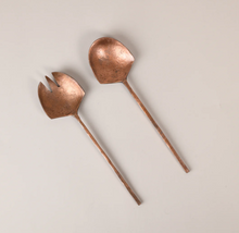 Load image into Gallery viewer, Mini Copper Salad Servers