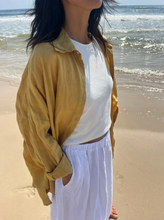 Load image into Gallery viewer, Montaigne Oversized Boyfriend Shirt in Linen (one size)