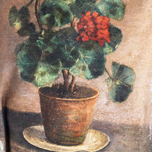 Load image into Gallery viewer, Geranium Canvas Painting Zip Clutch - Swarm