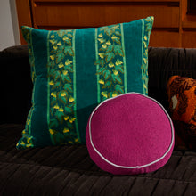 Load image into Gallery viewer, Sage x Clare Agata Velvet Cushion- Verdant