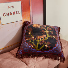 Load image into Gallery viewer, Sage x Clare Andrea Velvet Cushion - Ink