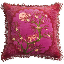 Load image into Gallery viewer, Sage x Clare Andrea Velvet Cushion - Pansy