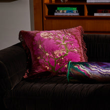 Load image into Gallery viewer, Sage x Clare Andrea Velvet Cushion - Pansy