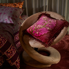 Load image into Gallery viewer, Sage x Clare Andrea Velvet Cushion - Pansy