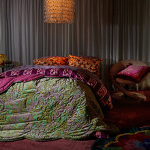 Load image into Gallery viewer, Sage x Clare Andrea Velvet Cushion - Pansy