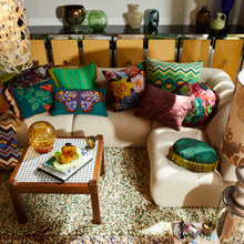 Load image into Gallery viewer, Sage x Clare Maria Embroidered Cushion