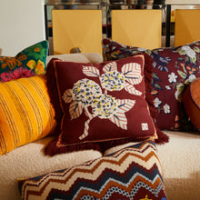 Load image into Gallery viewer, Sage x Clare Vivi Appliqué Cushion - Rosewood