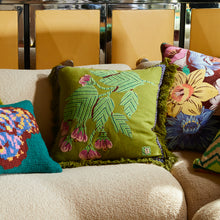 Load image into Gallery viewer, Sage x Clare Vivi Appliqué Cushion - Juniper