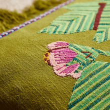 Load image into Gallery viewer, Sage x Clare Vivi Appliqué Cushion - Juniper