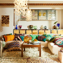 Load image into Gallery viewer, Sage x Clare Nicolette Woven Cushion - Spring Green