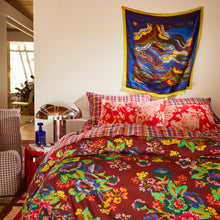 Load image into Gallery viewer, Hazel Velvet Pillowcase - Vermillion