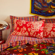 Load image into Gallery viewer, Hazel Velvet Pillowcase - Vermillion
