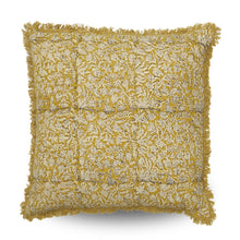 Load image into Gallery viewer, Clovelly Clemetine Cushion Mustard