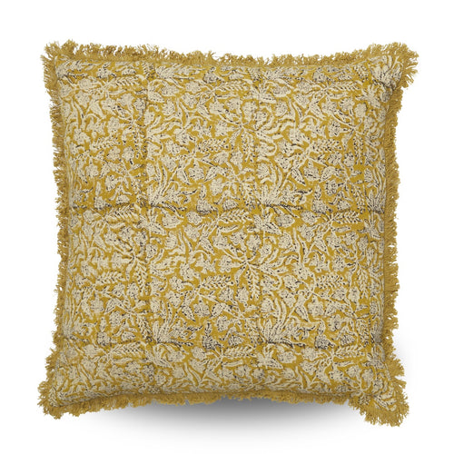 Clovelly Clemetine Cushion Mustard