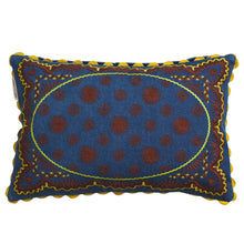 Load image into Gallery viewer, Sage x Clare Anneliese Reversible Denim Cushion - Peridot