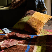 Load image into Gallery viewer, Sage x Clare Bonny Reversible Velvet Cushion - Tigers Eye