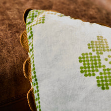 Load image into Gallery viewer, Sage x Clare Bonny Reversible Velvet Cushion - Tigers Eye