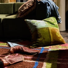 Load image into Gallery viewer, Sage x Clare Bonny Reversible Velvet Cushion - Tigers Eye