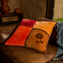 Load image into Gallery viewer, Sage x Clare Bonny Reversible Velvet Cushion - Sienna