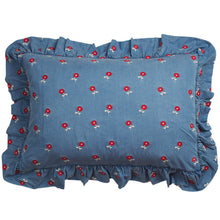 Load image into Gallery viewer, Sage x Clare Anneliese Ruffle Pillowcase - Poppy