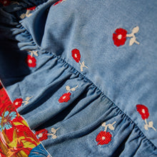 Load image into Gallery viewer, Sage x Clare Anneliese Ruffle Pillowcase - Poppy