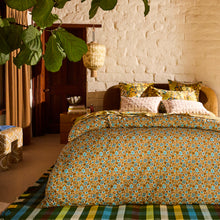 Load image into Gallery viewer, Sage x Clare Magnolia Cotton Quilt Cover - Turquoise