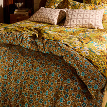 Load image into Gallery viewer, Sage x Clare Magnolia Cotton Quilt Cover - Turquoise