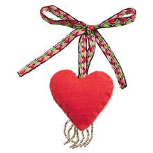 Load image into Gallery viewer, Maya Beaded Felt Heart Decoration