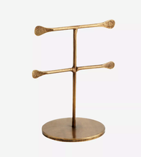 Load image into Gallery viewer, Madam Stoltz Hand Forged Jewellery Stand Gold