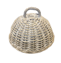 Load image into Gallery viewer, Rattan White Wash Food Cloche