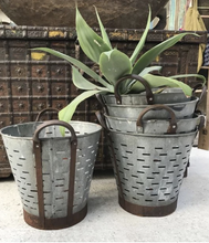 Load image into Gallery viewer, Vintage Olive Buckets