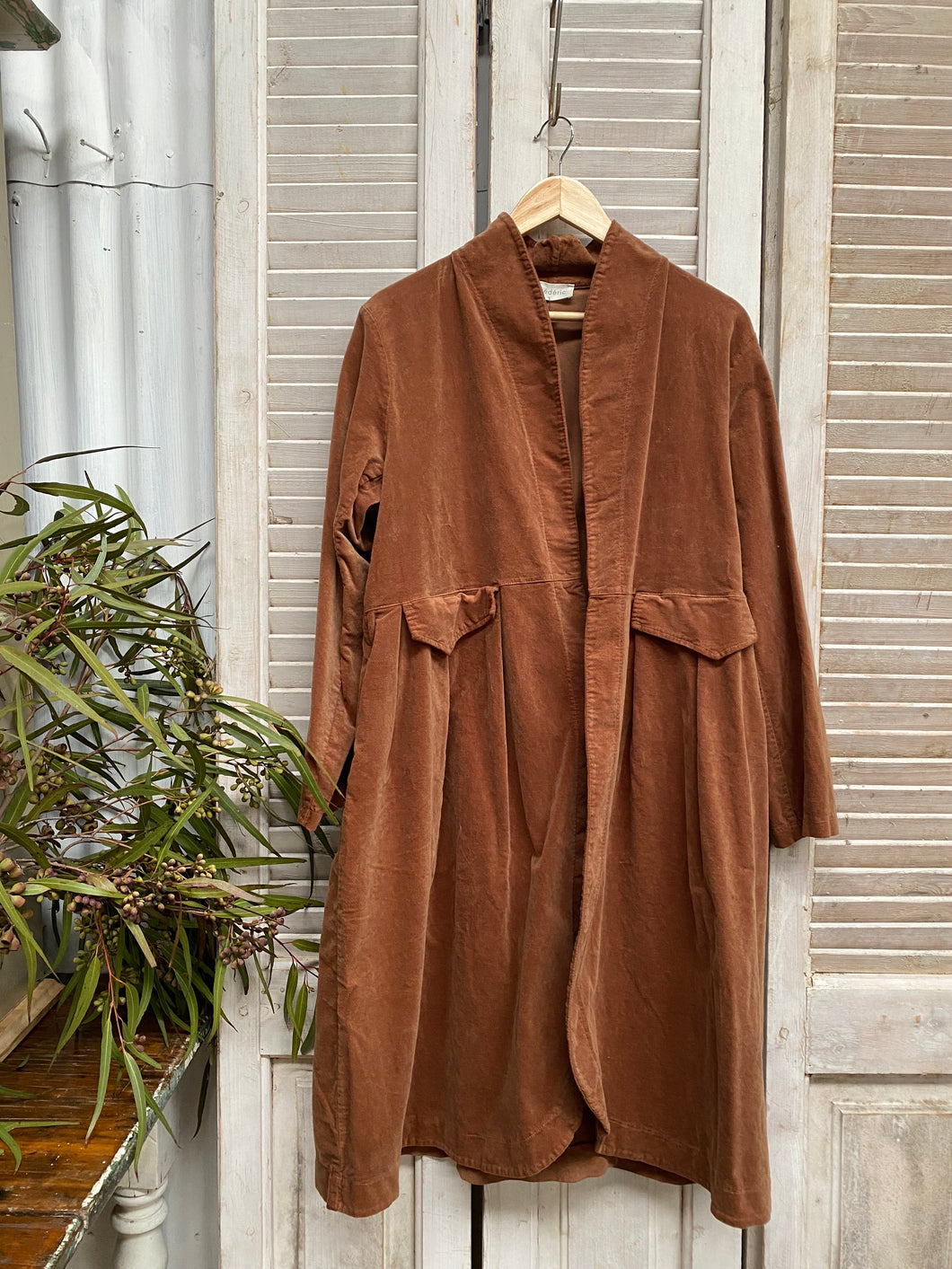 Frederic Cotton Velvet Coat (one size)
