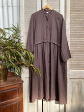 Load image into Gallery viewer, Montaigne Button Up Linen Dress / Coat (one size)