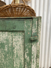 Load image into Gallery viewer, Delightful Faded Green Depression Cupboard