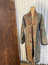 Load image into Gallery viewer, Bagru Kantha Reversible Long Jacket #1