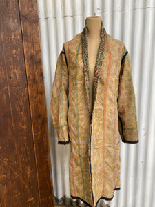 Bagru Kantha Reversible Long Jacket #4