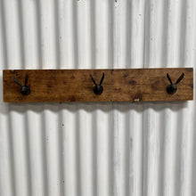 Load image into Gallery viewer, Pewter Hare Coat Rack - 3 Hook