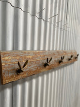 Load image into Gallery viewer, Gold Hare Coat Rack - 5 Hooks