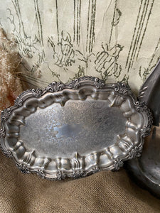 Vintage Silver Plated Petite Serving Plates